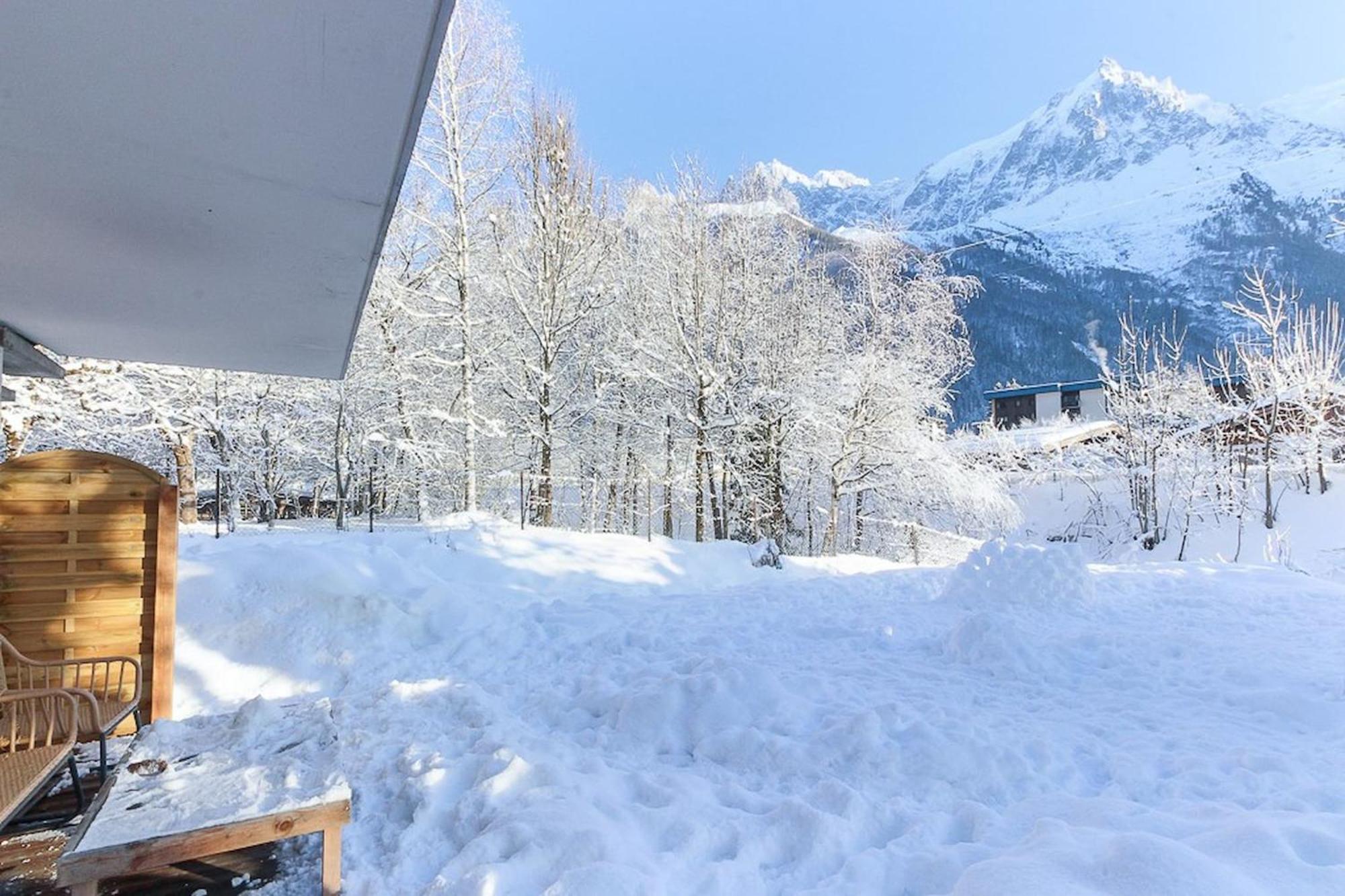 Violette De Cham - Jardin Prive - Vue Mont Blanc Appartement Chamonix Buitenkant foto